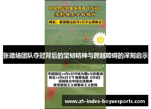 张德培团队夺冠背后的坚韧精神与跨越障碍的深刻启示 张德培团队夺冠背后的坚韧精神与跨越障碍的深刻启示